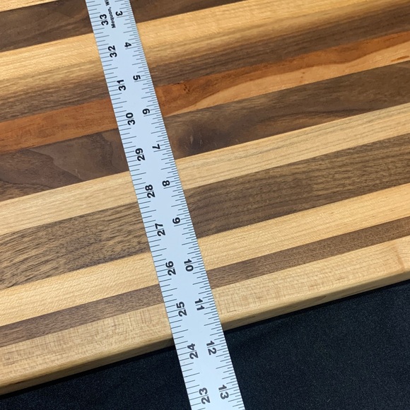 Ex large Black Walnut, Maple & Cherry Wooden Cutting Board - Picture 4 of 7